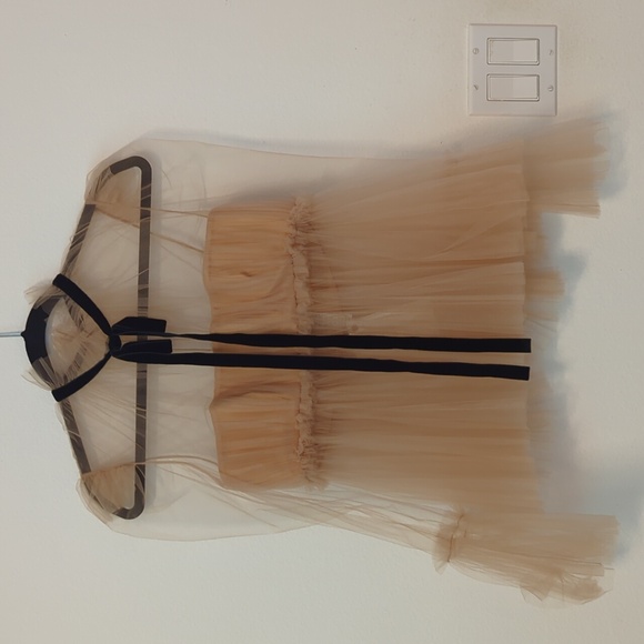 KHAITE Tie-Fastening Sheer Blouse size 4 - Picture 5 of 7